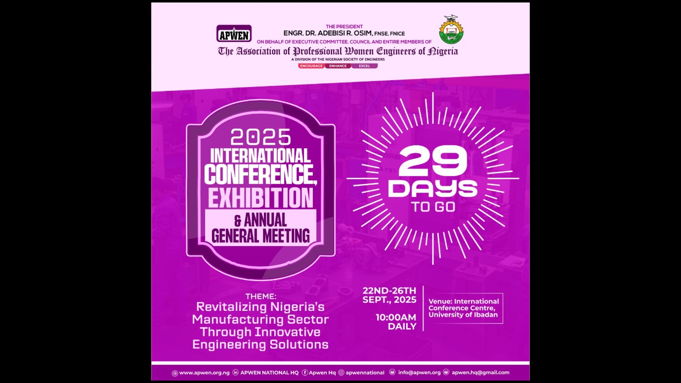  29 Days to the 2025 APWEN INT'L CONFERENCE: IBADAN 25