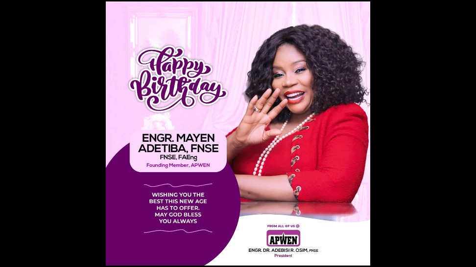  Happy Birthday to Engr. Mayen Adetiba,FNSE