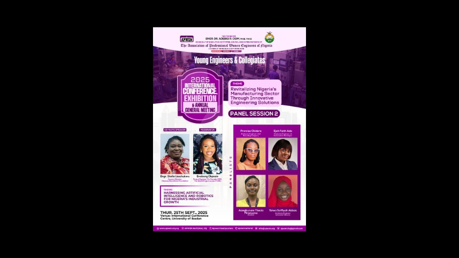  Nigerian Female Engineers converges in ibadan to discuss the revitalization of the manufacturing sector through innovative engineering solutions